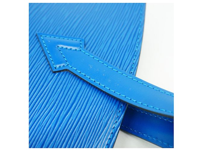 Borsa Louis Vuitton Epi Saint Jacques in Toledo Blue - vista 10