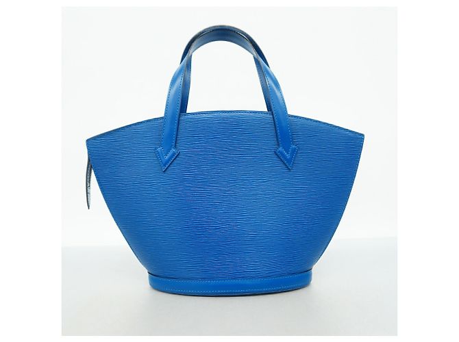 Borsa Louis Vuitton Epi Saint Jacques in Toledo Blue - vista 11