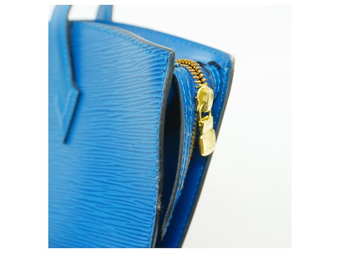 Borsa Louis Vuitton Epi Saint Jacques in Toledo Blue - vista 9
