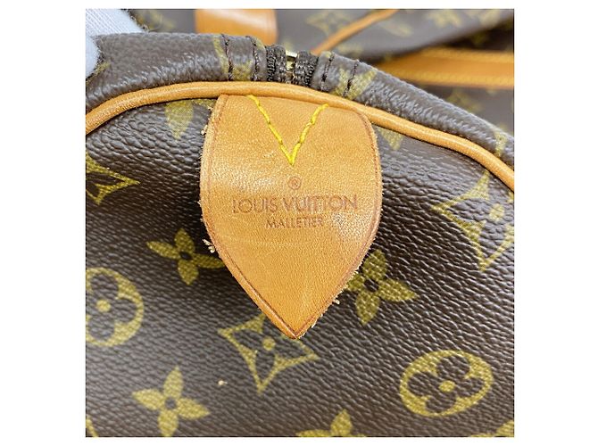 Keepall Borsa Boston Louis Vuitton Marrone - vista 5