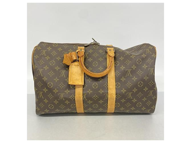 Borsa Boston Louis Vuitton Monogram Keepall 45 Marrone - vista 13
