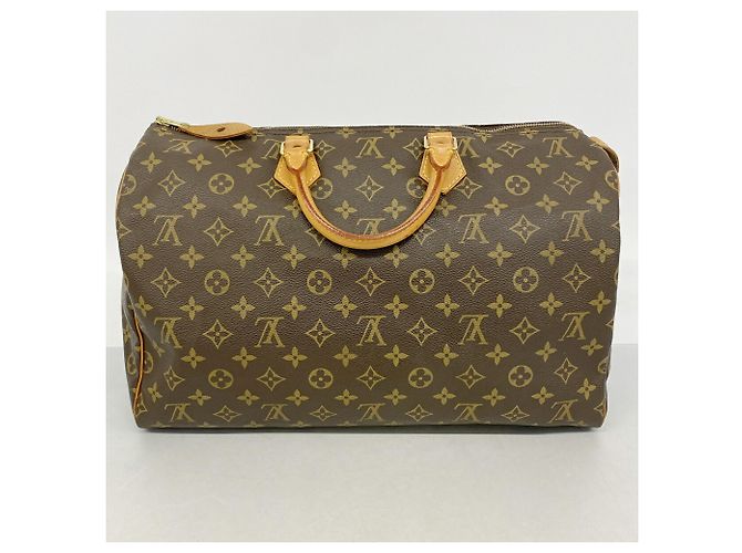 Borsa a mano Louis Vuitton Monogram Speedy 40 Marrone - vista 10
