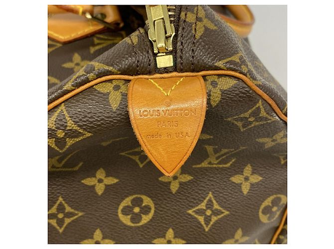 Borsa a mano Louis Vuitton Monogram Speedy 40 Marrone - vista 5