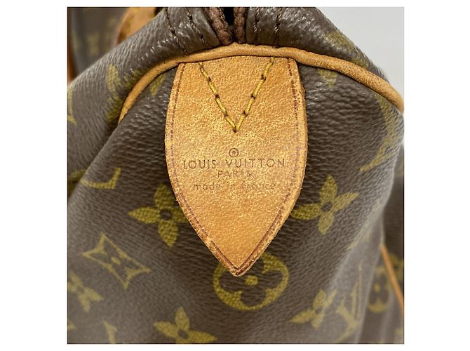 Borsa Louis Vuitton Monogram Speedy 35 M41107 Marrone - vista 5