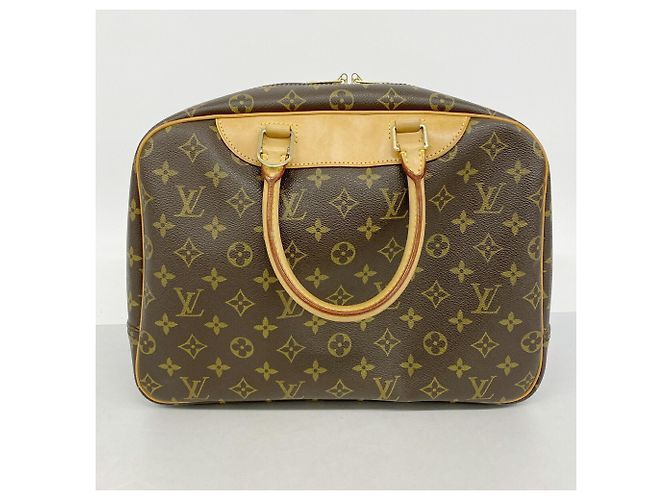 Borsa Louis Vuitton Monogram Deauville Marrone - vista 9
