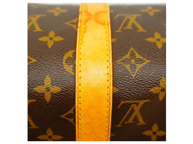 Louis Vuitton Boston Monogram Keepall Bandoulière 50 Marrone - vista 10