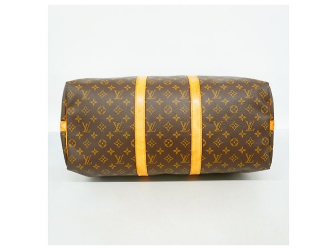 Louis Vuitton Boston Monogram Keepall Bandoulière 50 Marrone - vista 3