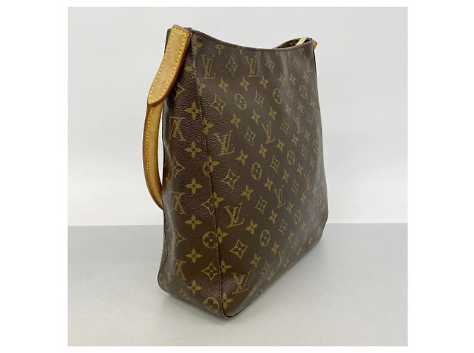 Borsa a tracolla Louis Vuitton Monogram Looping GM Marrone - vista 2