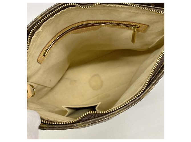 Borsa a tracolla Louis Vuitton Monogram Looping GM Marrone - vista 4