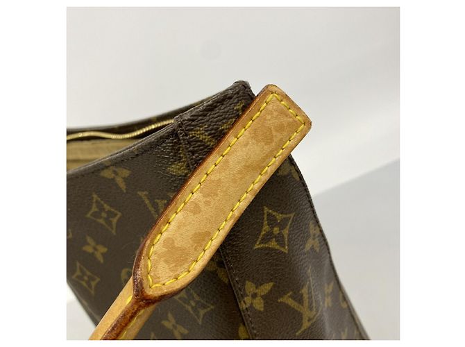 Borsa a tracolla Louis Vuitton Monogram Looping GM Marrone - vista 6