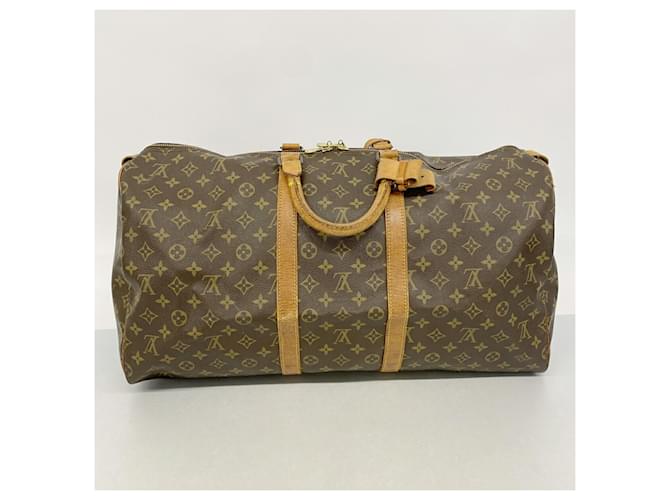 Louis Vuitton Boston Monogram Keepall 55 Marrone - vista 12