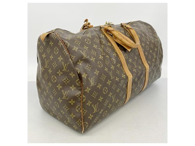 Louis Vuitton Boston Monogram Keepall 55 Marrone - vista 2