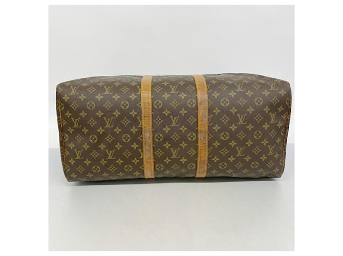 Louis Vuitton Boston Monogram Keepall 55 Marrone - vista 3