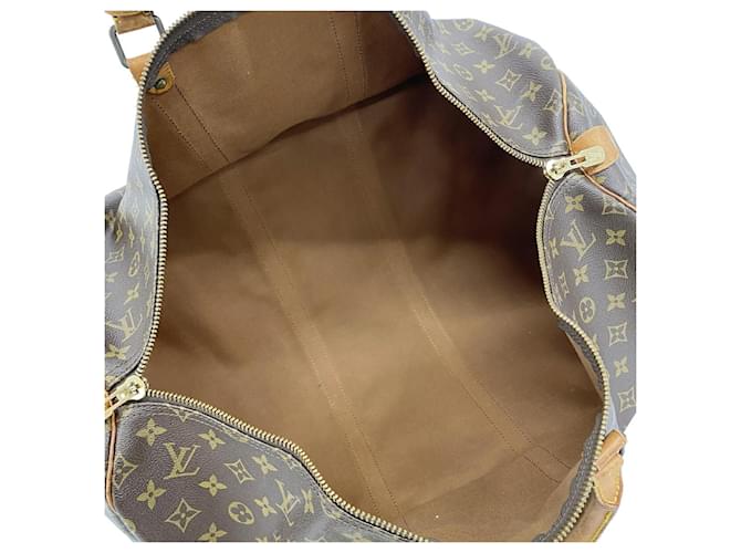 Louis Vuitton Boston Monogram Keepall 55 Marrone - vista 4