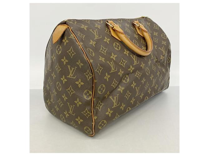 Borsa Louis Vuitton Monogram Speedy 35 Marrone - vista 2
