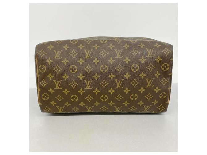 Borsa Louis Vuitton Monogram Speedy 35 Marrone - vista 3