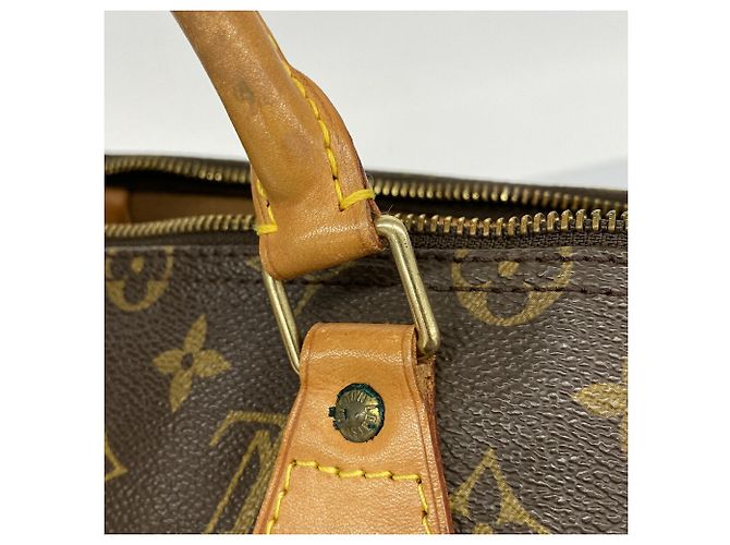 Borsa Louis Vuitton Monogram Speedy 35 Marrone - vista 8