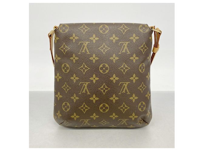 Borsa a tracolla Louis Vuitton Monogram Musette Salsa Marrone - vista 10