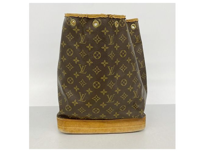 Borsa a tracolla Louis Vuitton Monogram Noe M42224 Marrone - vista 11