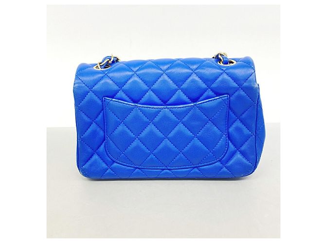Borsa a spalla Mini Matelassé con catena Chanel Blu - vista 10