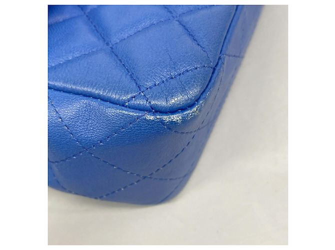 Borsa a spalla Mini Matelassé con catena Chanel Blu - vista 6