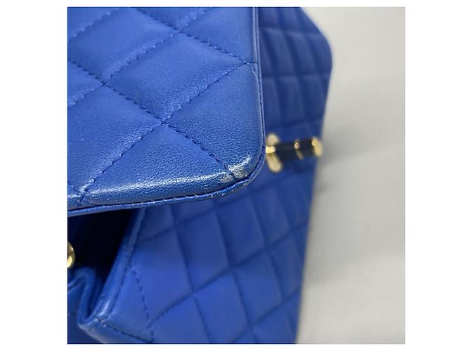 Borsa a spalla Mini Matelassé con catena Chanel Blu - vista 7