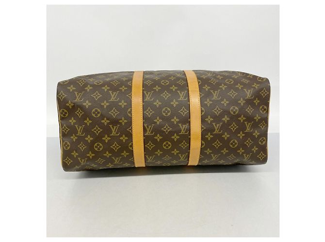 Borsa Louis Vuitton Boston Monogram Keepall 50 Marrone - vista 3