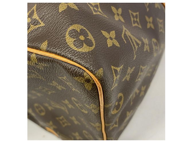 Borsa Louis Vuitton Boston Monogram Keepall 50 Marrone - vista 6