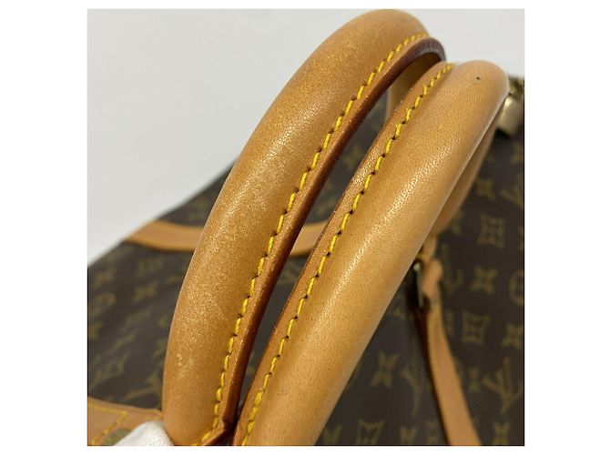 Borsa Louis Vuitton Boston Monogram Keepall 50 Marrone - vista 9