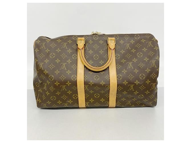 Louis Vuitton Boston Monogram Keepall 45 Marrone - vista 11