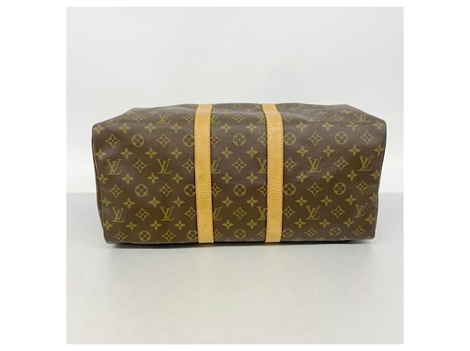 Louis Vuitton Boston Monogram Keepall 45 Marrone - vista 3