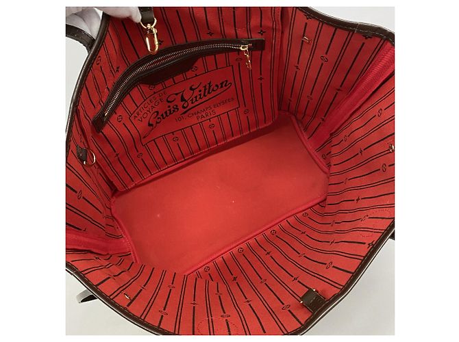 Borsa Tote Louis Vuitton Damier Neverfull MM N51105 Ebene Damier ebene - vista 4