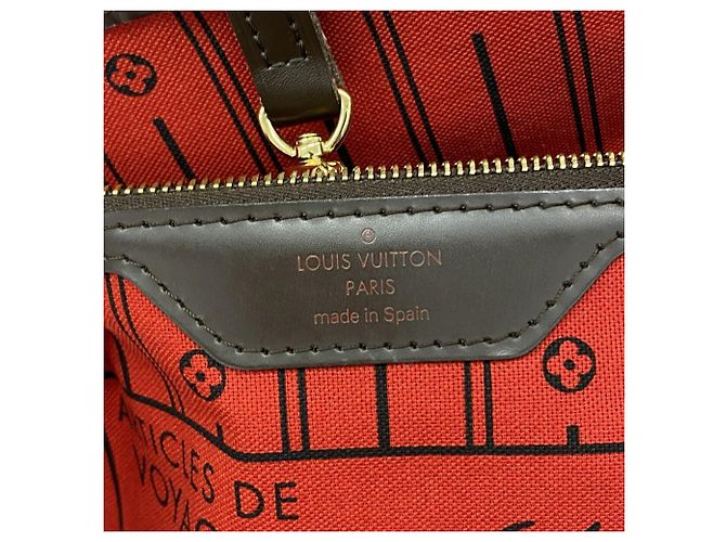 Borsa Tote Louis Vuitton Damier Neverfull MM N51105 Ebene Damier ebene - vista 5