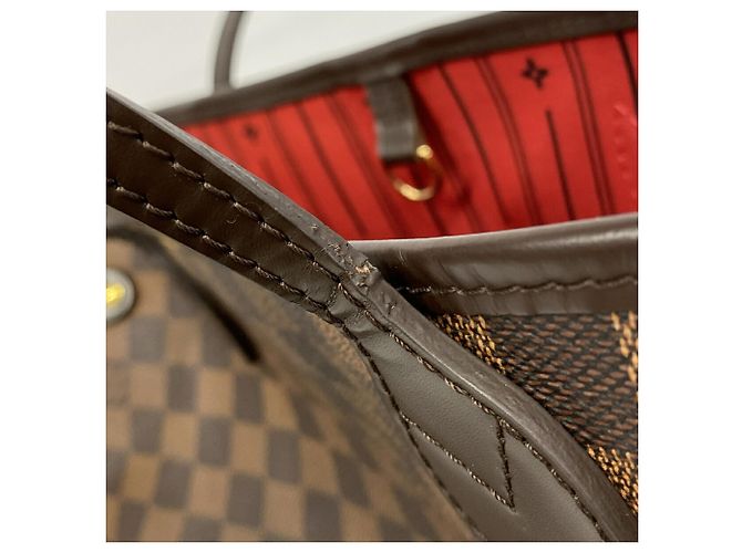 Borsa Tote Louis Vuitton Damier Neverfull MM N51105 Ebene Damier ebene - vista 7