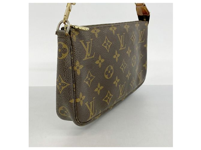 Borsa Louis Vuitton Monogram Pochette Accessoires Marrone - vista 2