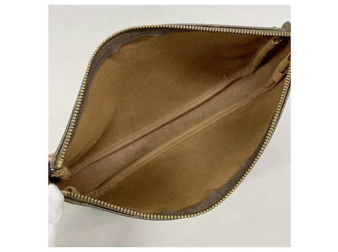 Borsa Louis Vuitton Monogram Pochette Accessoires Marrone - vista 4