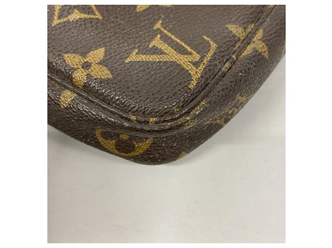 Borsa Louis Vuitton Monogram Pochette Accessoires Marrone - vista 8