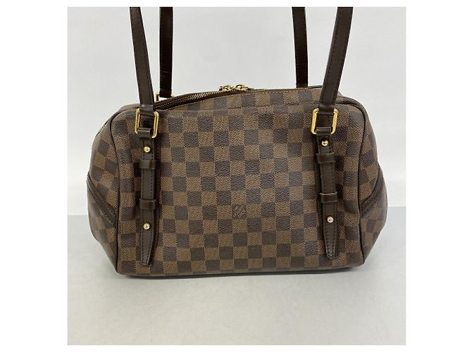 Borsa a tracolla Louis Vuitton Damier Rivington PM Damier ebene - vista 10