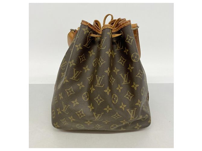 Noe Borsa a tracolla Louis Vuitton Monogram Petit Noé Marrone - vista 11
