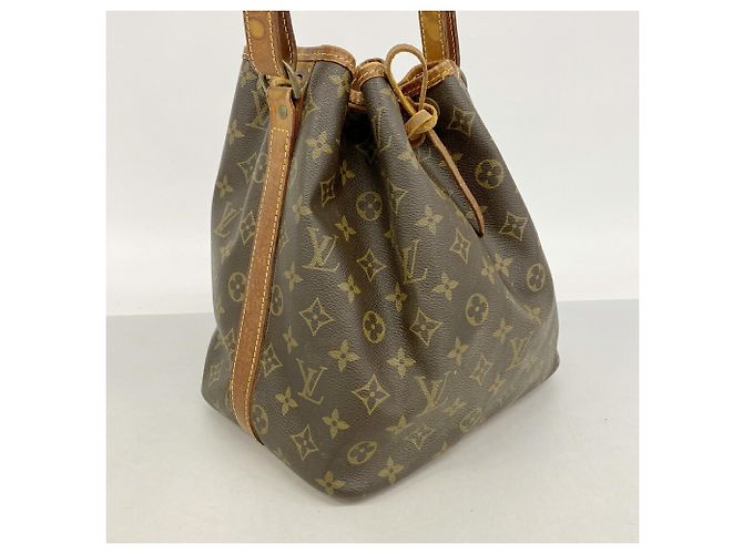 Noe Borsa a tracolla Louis Vuitton Monogram Petit Noé Marrone - vista 2