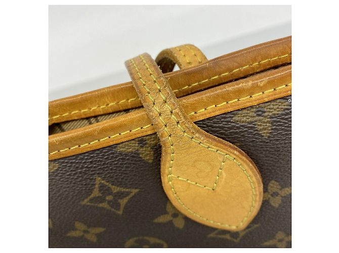 Borsa Tote Louis Vuitton Monogram Neverfull PM Marrone - vista 11