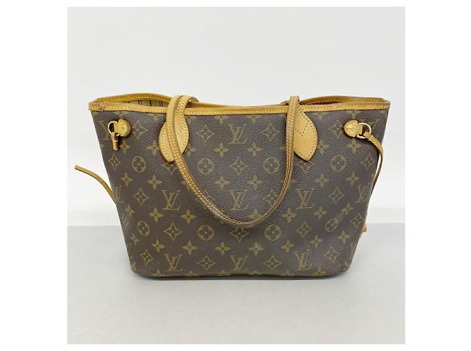 Borsa Tote Louis Vuitton Monogram Neverfull PM Marrone - vista 12