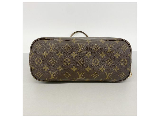 Borsa Tote Louis Vuitton Monogram Neverfull PM Marrone - vista 3