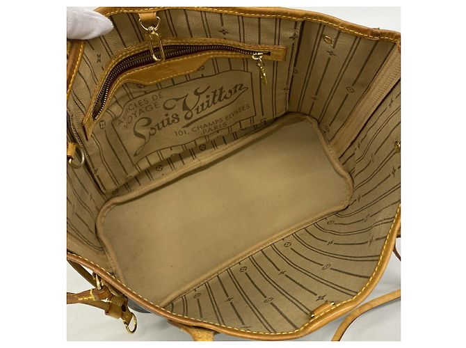 Borsa Tote Louis Vuitton Monogram Neverfull PM Marrone - vista 4