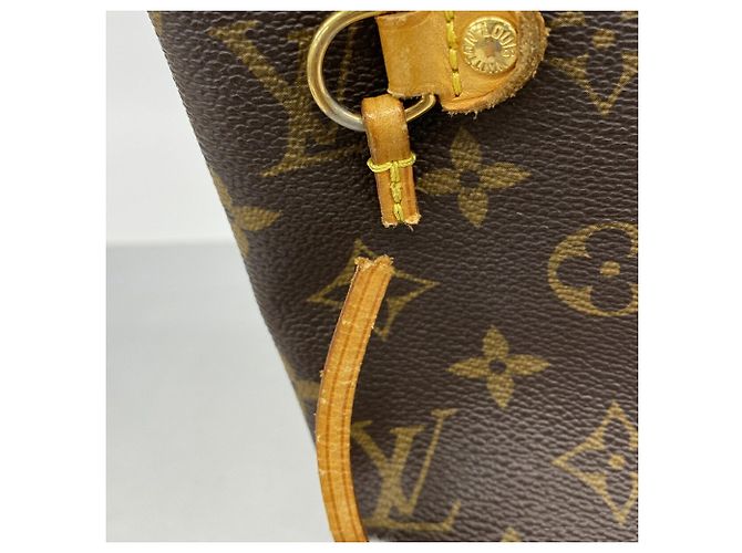 Borsa Tote Louis Vuitton Monogram Neverfull PM Marrone - vista 6