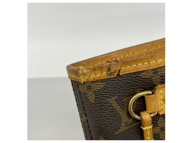 Borsa Tote Louis Vuitton Monogram Neverfull PM Marrone - vista 8