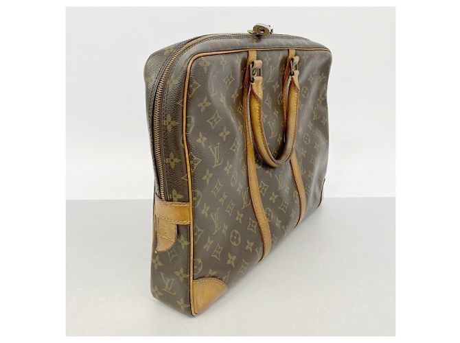 Borsa Louis Vuitton Monogram Port Document Voyage Marrone - vista 2