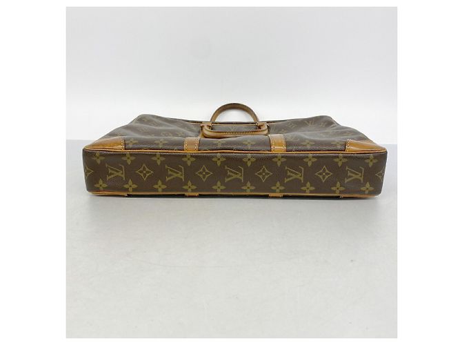 Borsa Louis Vuitton Monogram Port Document Voyage Marrone - vista 3