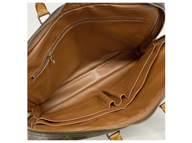 Borsa Louis Vuitton Monogram Port Document Voyage Marrone - vista 4