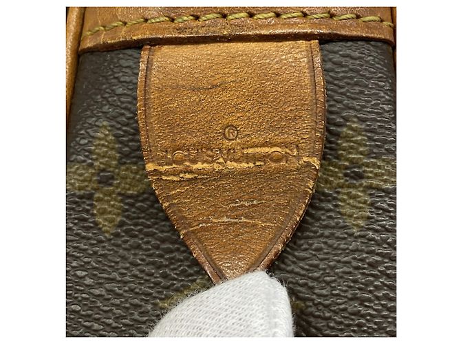 Borsa Louis Vuitton Monogram Port Document Voyage Marrone - vista 5